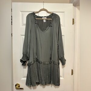 Super cute Nordstrom dress or shirt paired with leggings and boots!